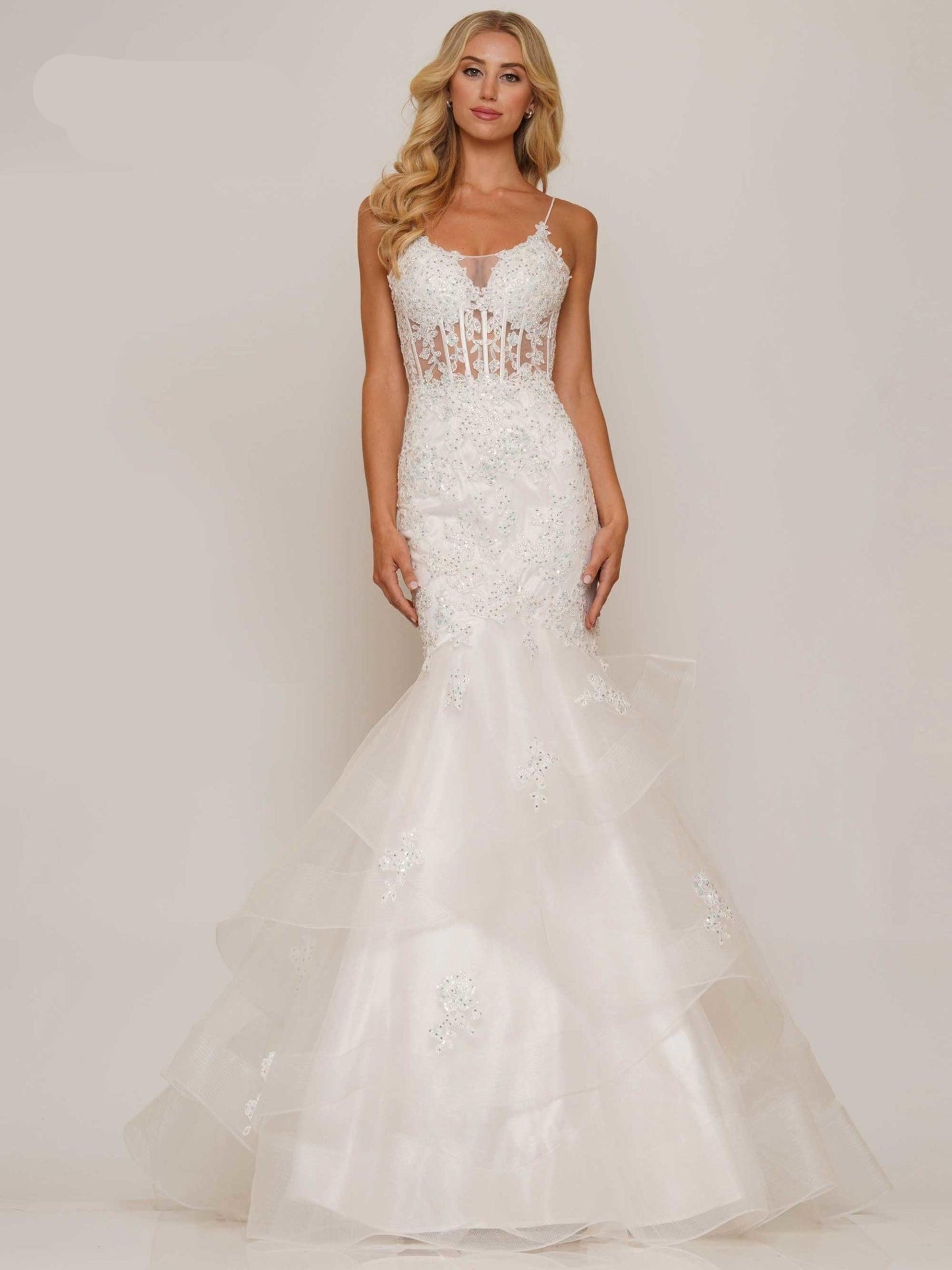 Colors 2899 Colors Long Spaghetti Strap Evening Dress