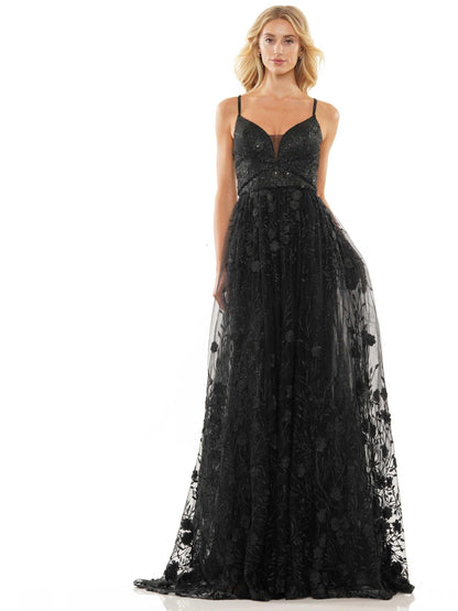 Colors 2726 Colors Long Spaghetti Strap Prom Formal Gown