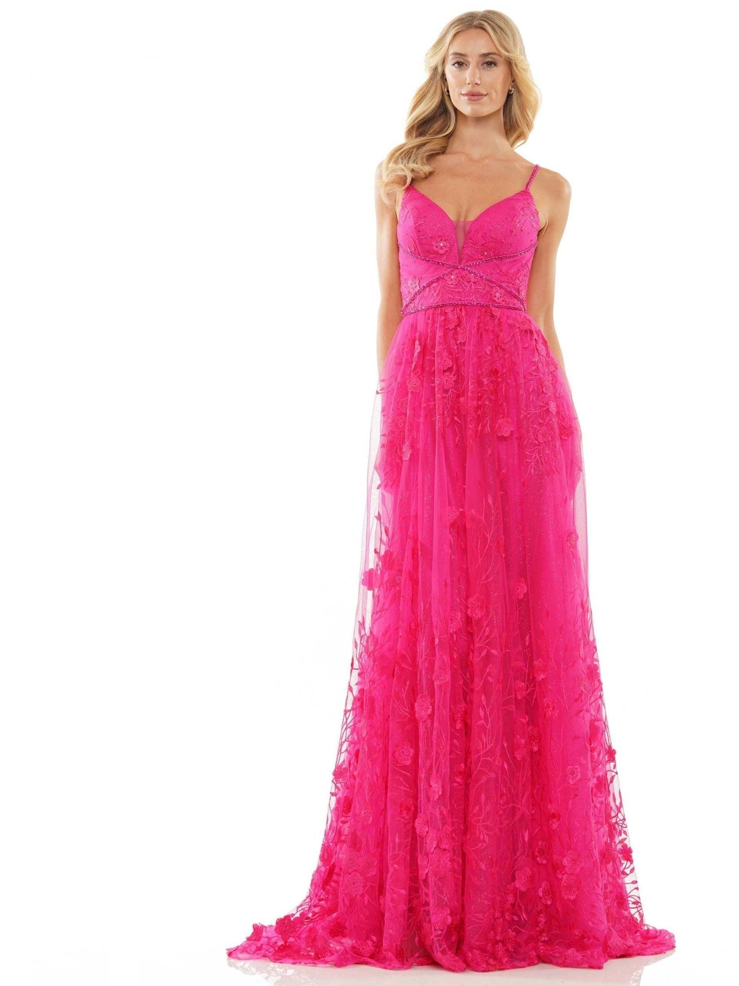 Colors 2726 Colors Long Spaghetti Strap Prom Formal Gown