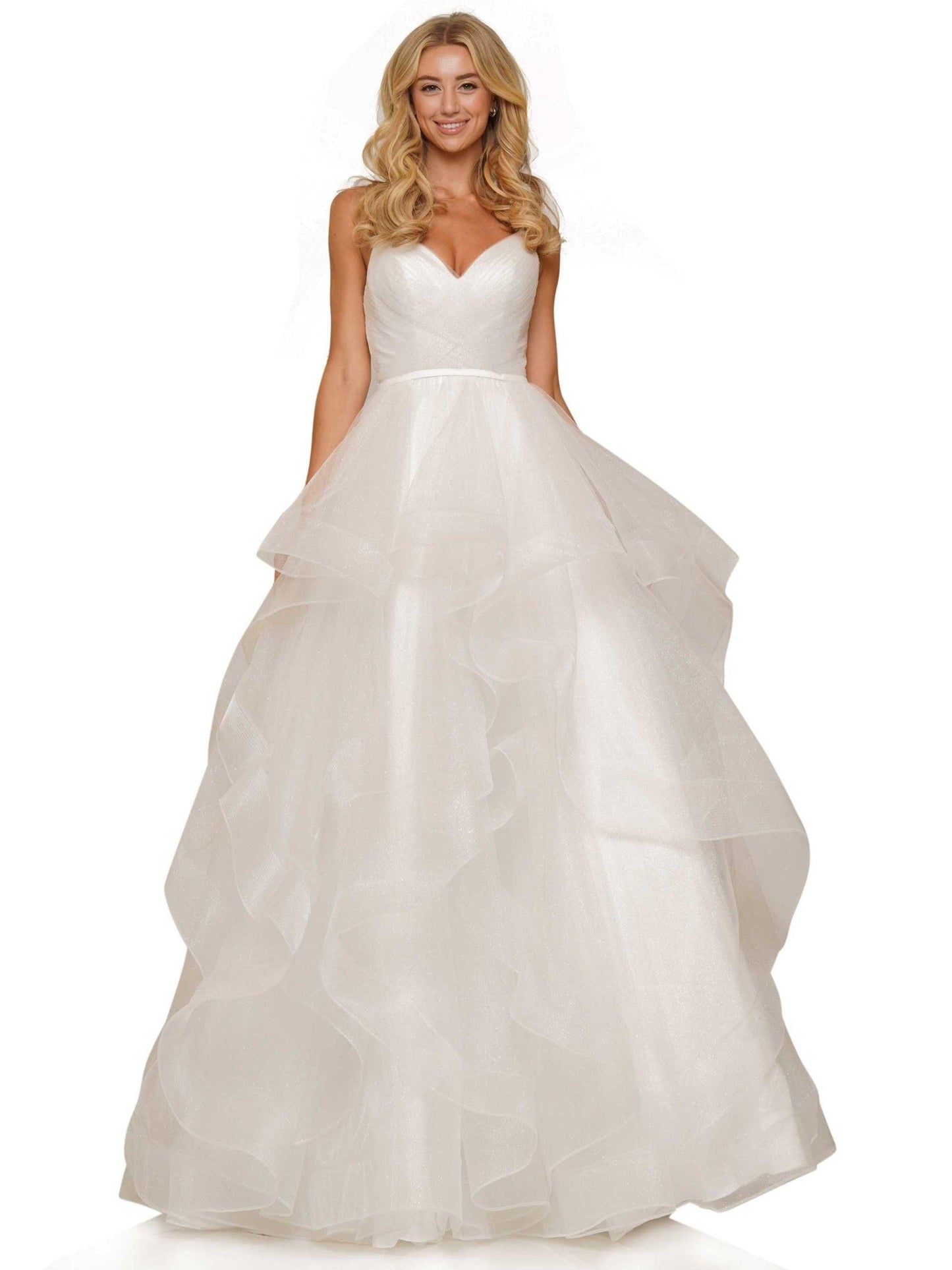 Prom Long Formal Glitter Mesh Ball Gown by Colors 2381