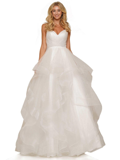 Prom Long Formal Glitter Mesh Ball Gown by Colors 2381
