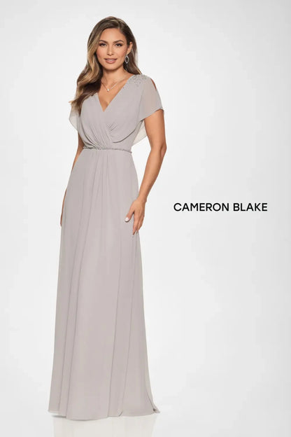 Cameron Blake CB203 Beaded A Line Long Formal Evening Dress