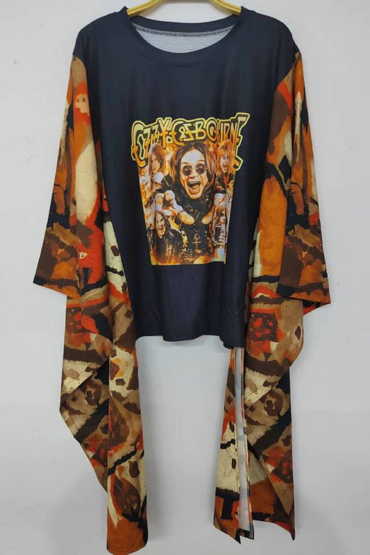Ozzy Camo Sleeve Top