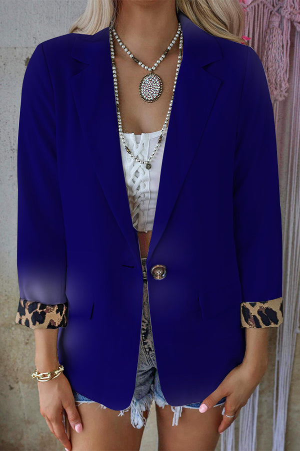 The Queenie Leopard Print Blazer