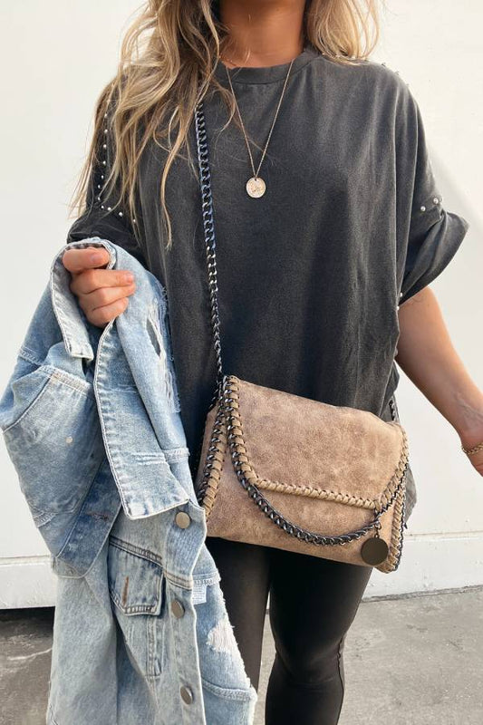 Take Away Crossbody Clutch Tan