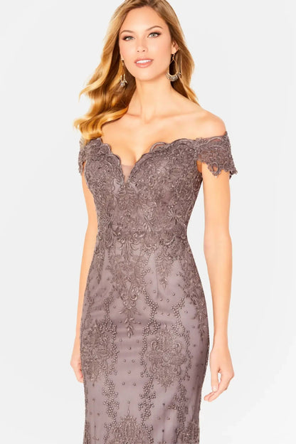 Cameron Blake 220631 Lace Mermaid Mother of the Bride Long Formal Dress