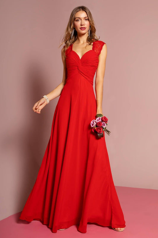 Empire Waist Long Prom Dress Formal