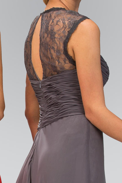 Empire Waist Long Prom Dress Formal