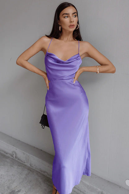 Charissa Slip Dress - Violet