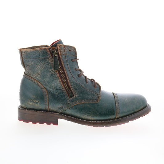 Bed Stu Bonnie II F321155 Womens Green Leather Lace Up Casual Dress Boots