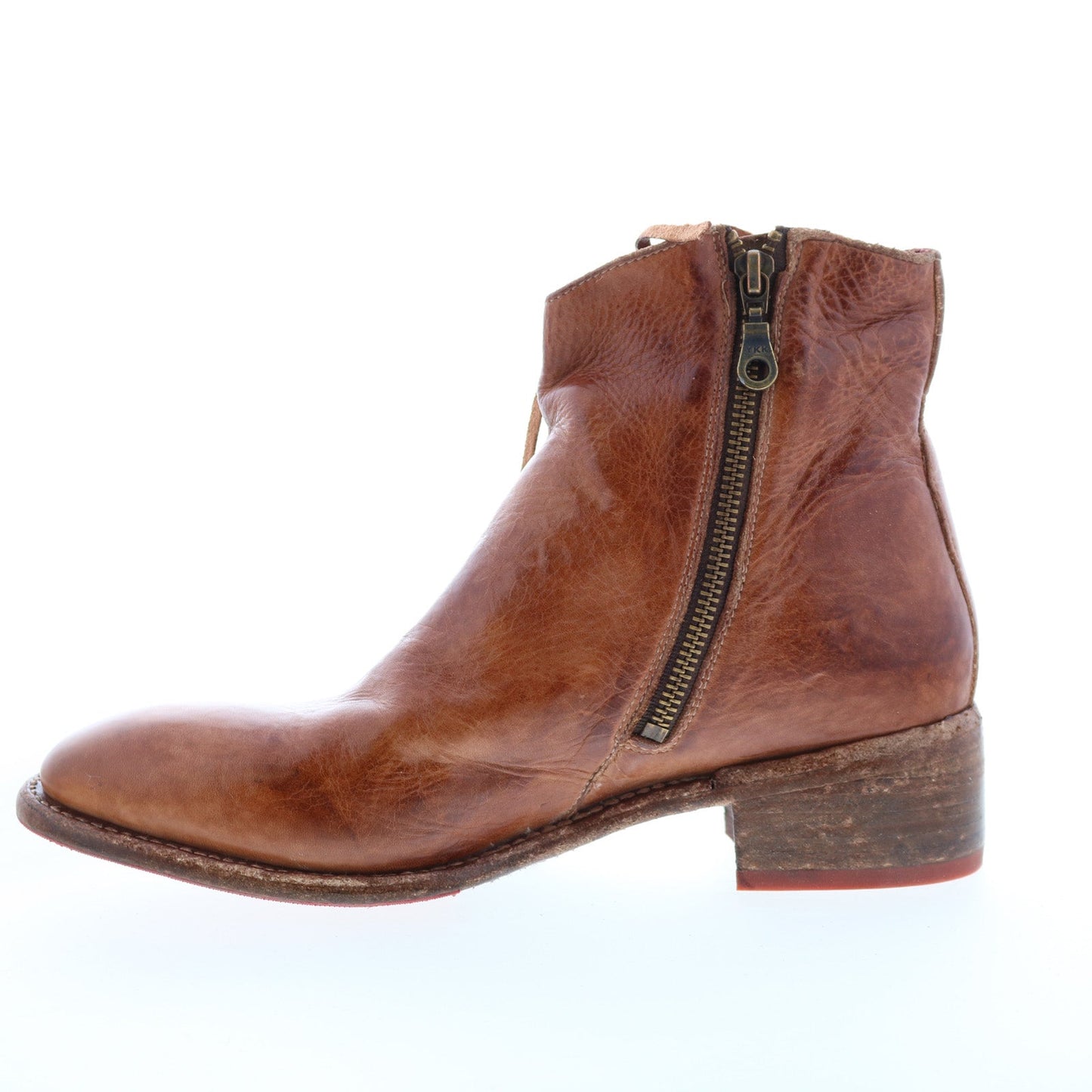 Bed Stu Aldina F328016 Womens Brown Leather Zipper Casual Dress Boots