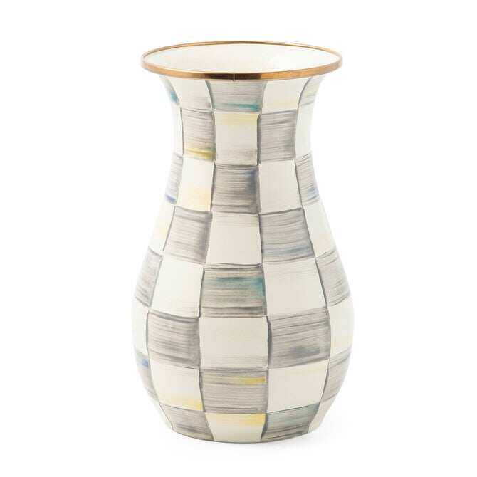 Enamel Tall Vase