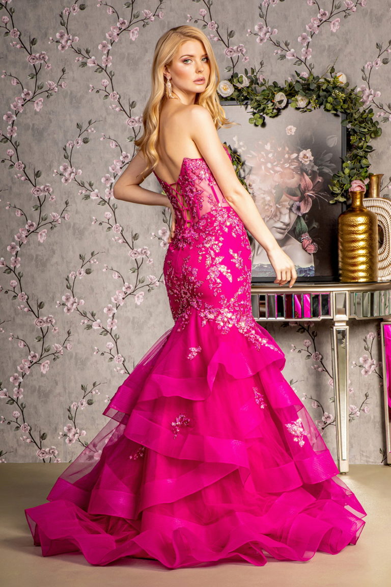Long Fitted Formal Evening Prom Dress
