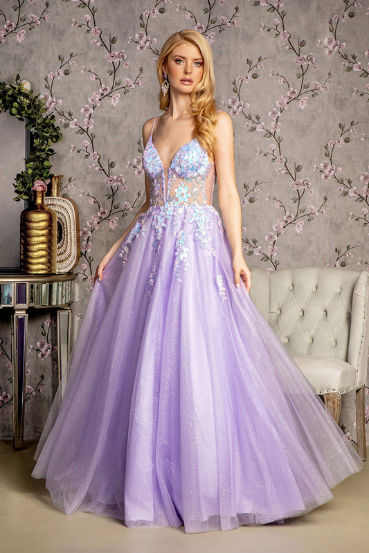 Long Formal Sequin Glitter Evening Prom Dress