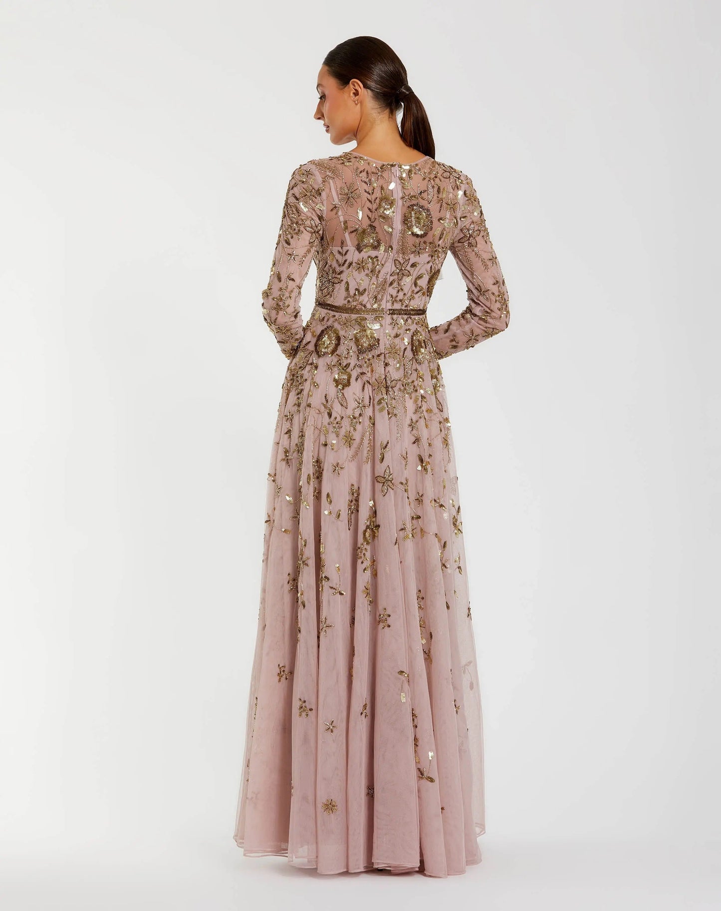 Floral Mother of the Bride Dress Long A Line Mac Duggal 6182