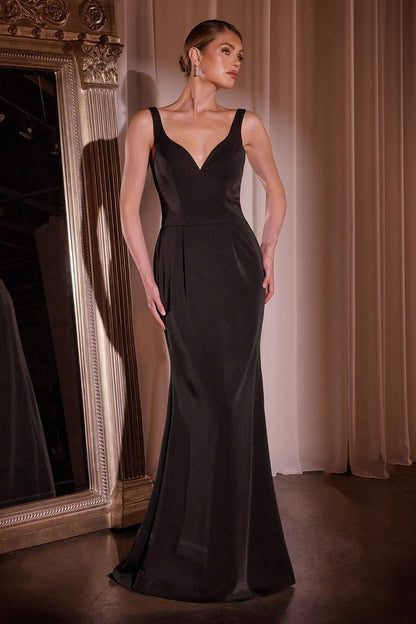 Long Evening Fitted Formal Bolero Dress by LaDivine J881