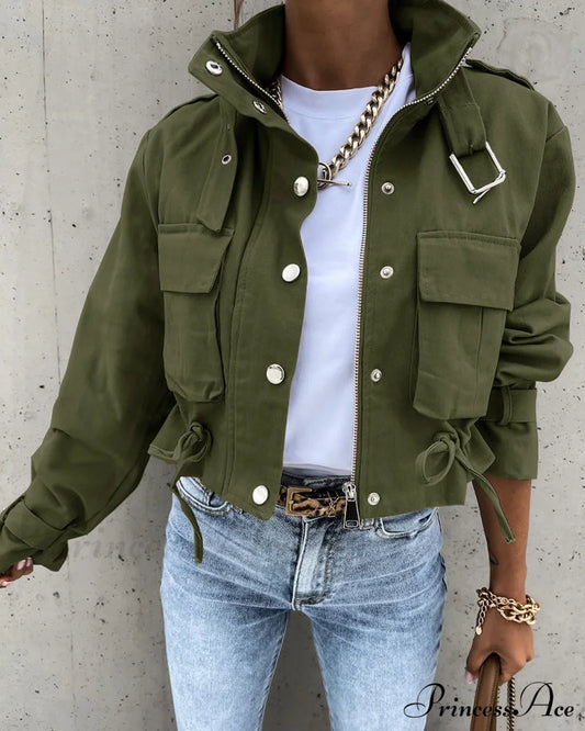 Casual Jacket with Convenient Pockets