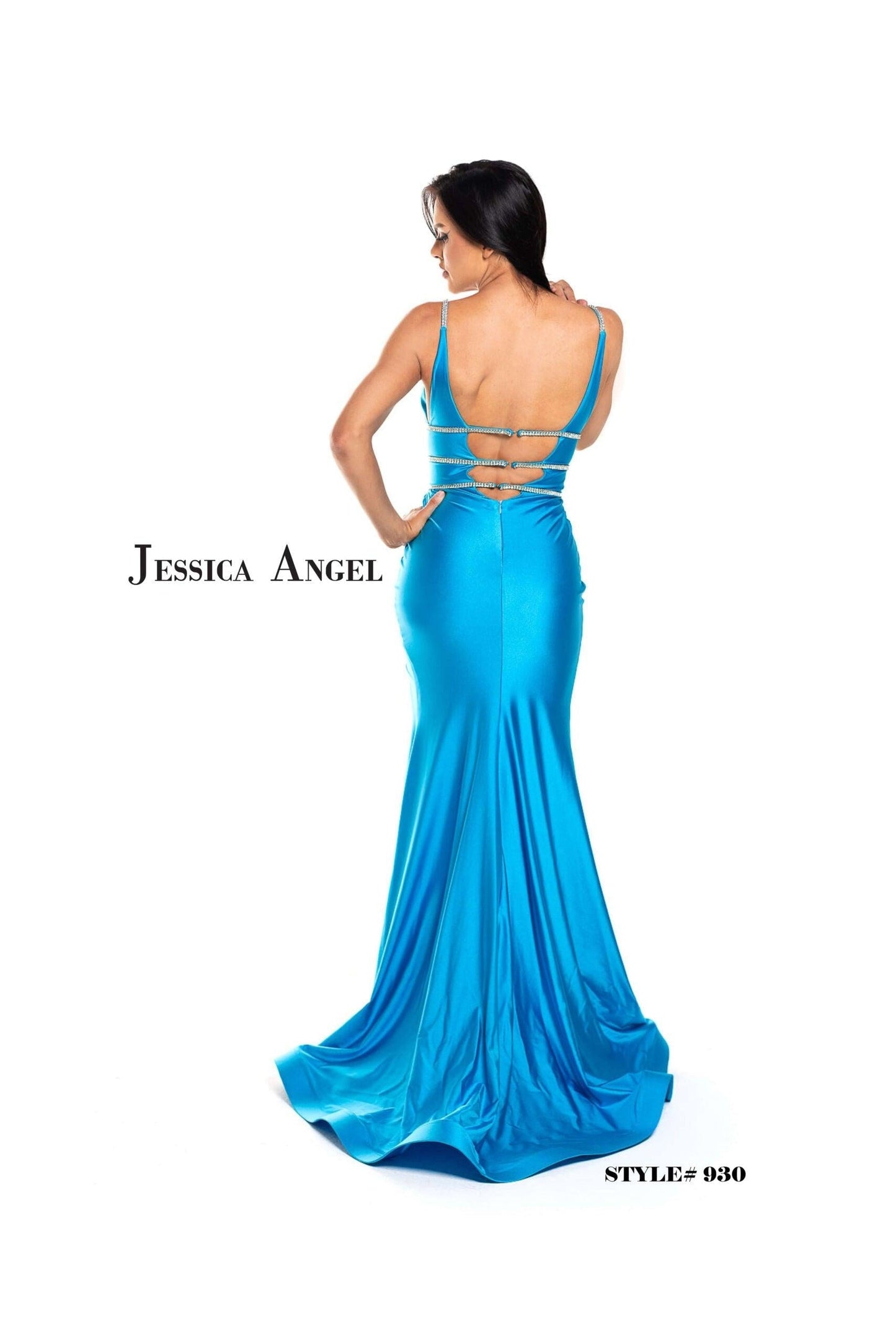 Jessica Angel Long Formal Fitted Prom Dress 930