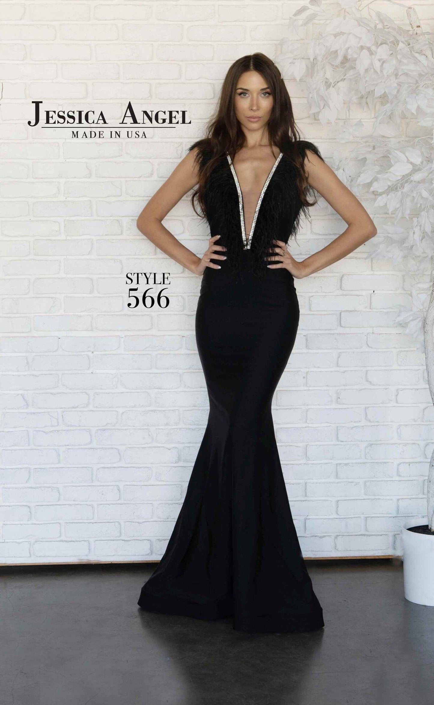Jessica Angel Long Formal Mermaid Gown 566