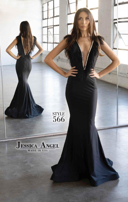 Jessica Angel Long Formal Mermaid Gown 566