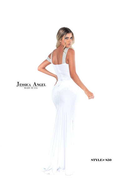 Jessica Angel Prom Long Formal Velvet Dress 850