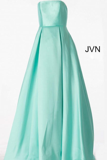 Jovani 62633 Prom Long Strapless Pleated Skirt Ball Gown