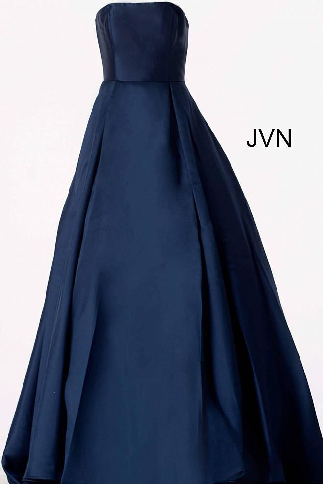 Jovani 62633 Prom Long Strapless Pleated Skirt Ball Gown