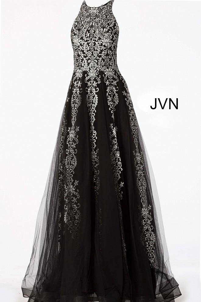 Jovani 64157 Long Formal A Line Prom Dress