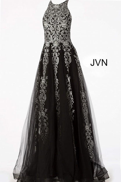Jovani 64157 Long Formal A Line Prom Dress