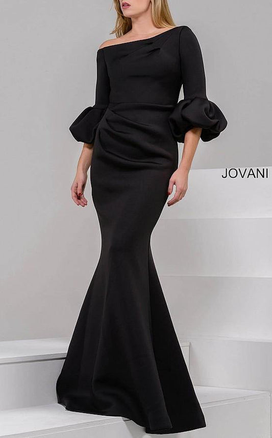 Jovani 39739 Long Formal Pleated Trumpet Dress
