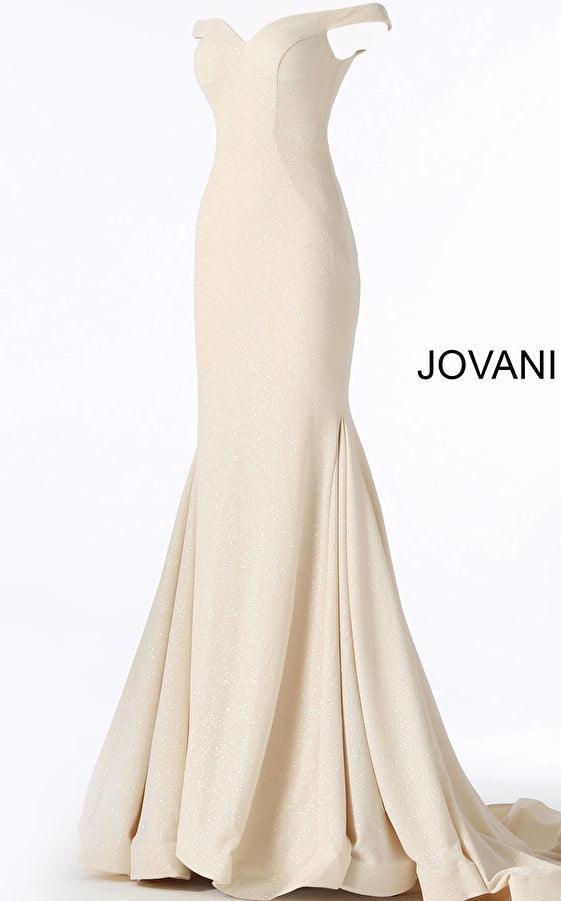 Jovani 55187 Long Off Shoulder Prom Dress