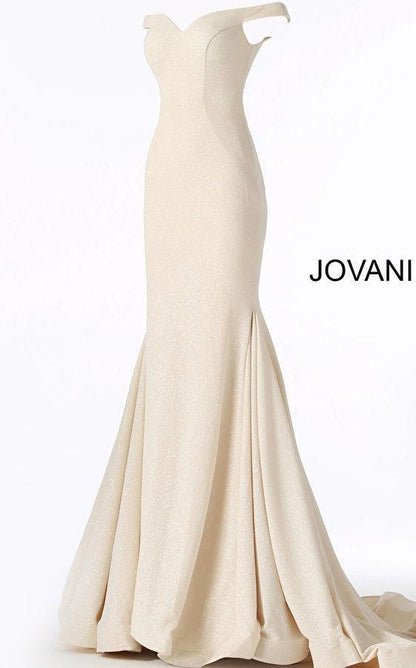 Jovani 55187 Long Off Shoulder Prom Dress