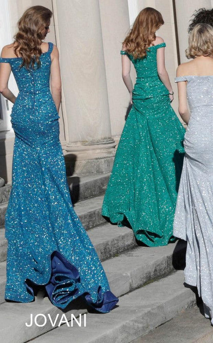 Jovani 60122 Off Shoulder Formal Prom Long Dress
