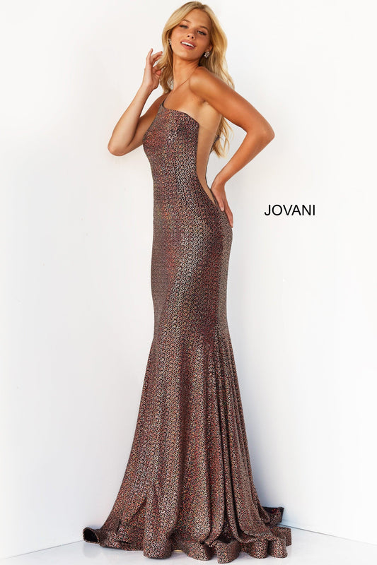 Jovani 06333 One Shoulder Formal Long Prom Dress