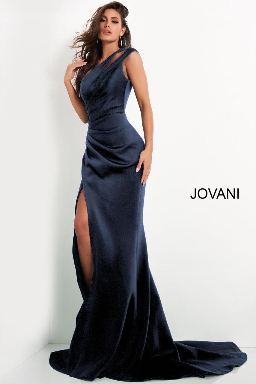 Jovani 04222 One Shoulder Long Mermaid Gown