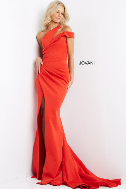 Jovani 04222 One Shoulder Long Mermaid Gown