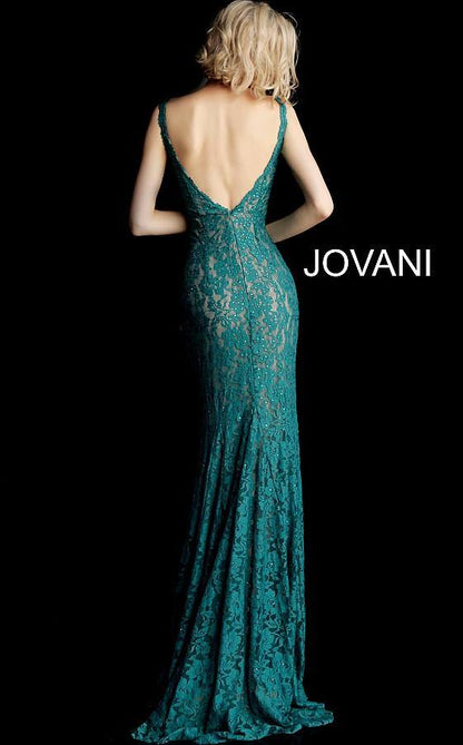 Jovani 48994 Prom Long Formal Fitted Lace dress