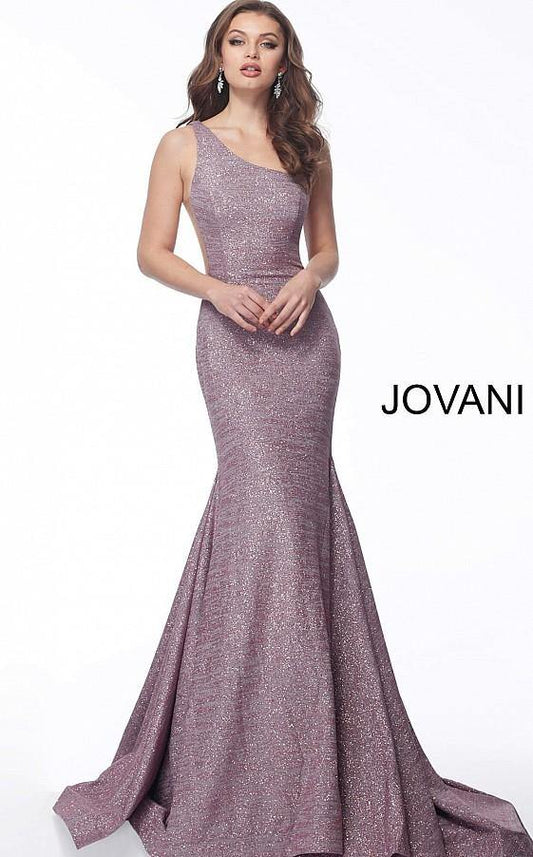 Jovani 67650 Prom Long One Shoulder Mermaid Dress