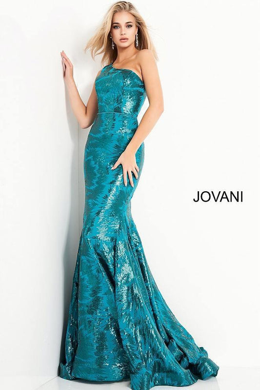 Jovani 1845 Prom Long One Shoulder Prom Dress