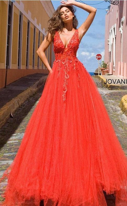 Prom Long Sleeveless Ball Gown by Jovani 55634