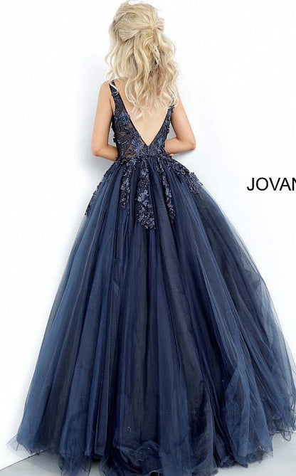 Prom Long Sleeveless Ball Gown by Jovani 55634