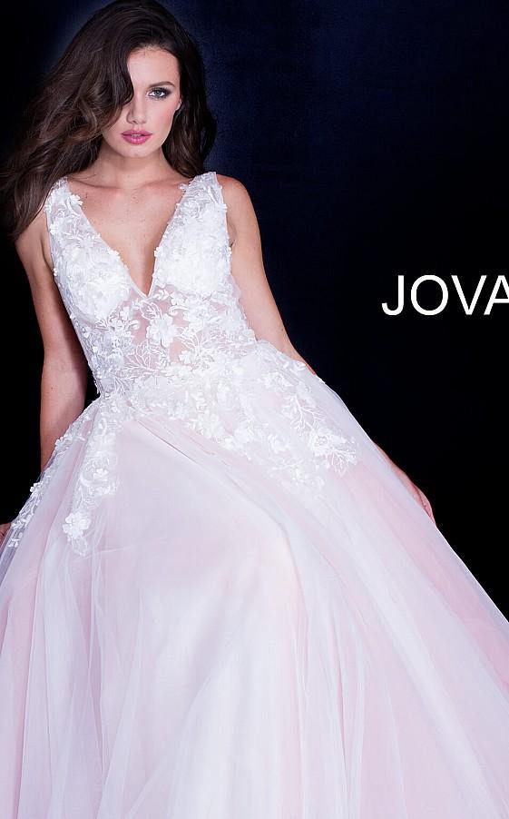 Prom Long Sleeveless Ball Gown by Jovani 55634