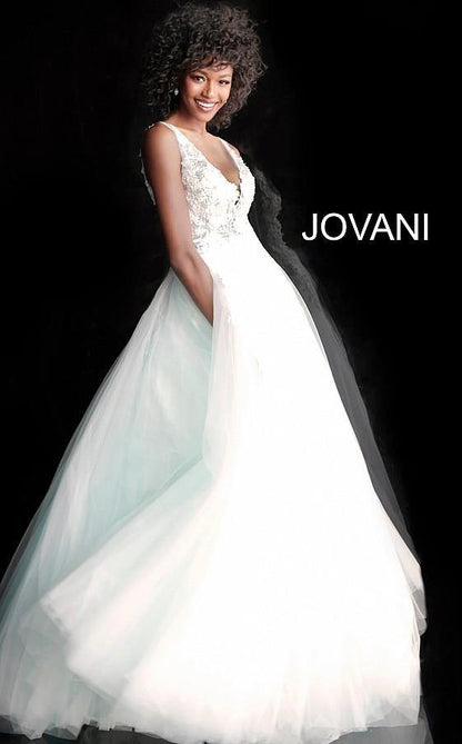 Prom Long Sleeveless Ball Gown by Jovani 55634