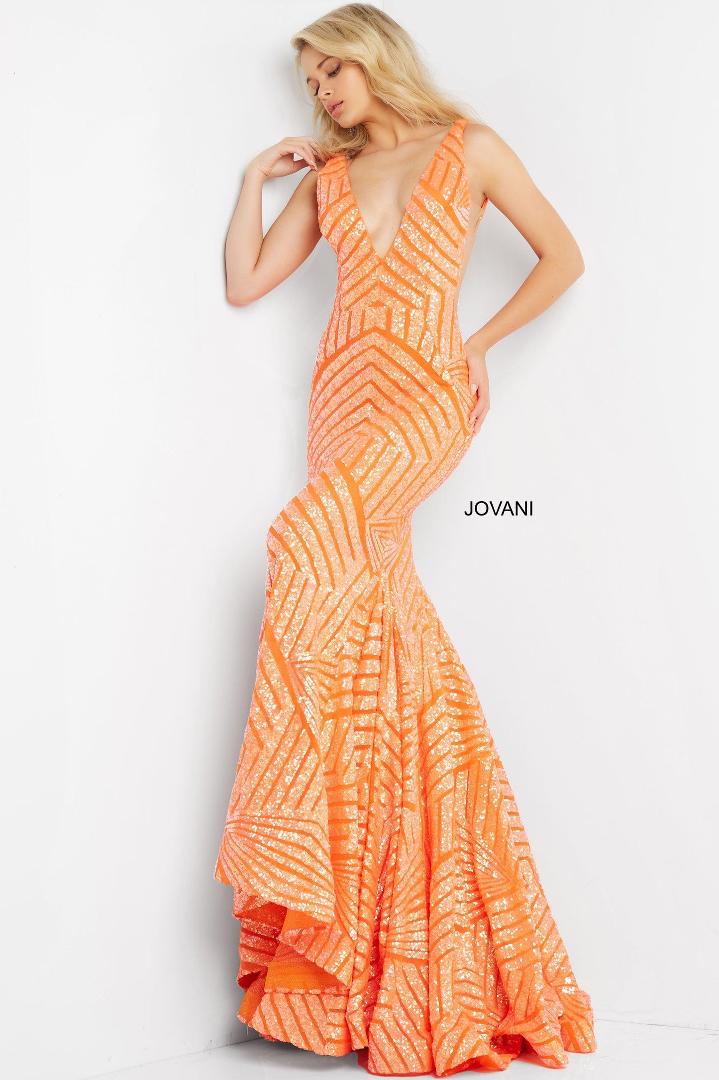 Jovani 59762 Sleeveless Long Fitted Formal Gown