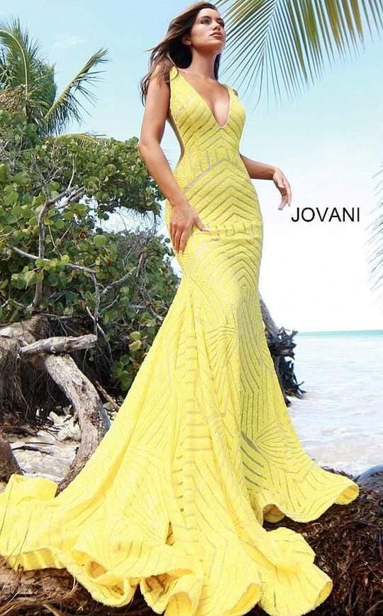 Jovani 59762 Sleeveless Long Fitted Formal Gown