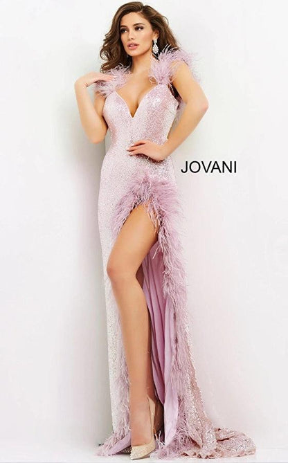 Jovani 06164 Spaghetti Strap Sexy Long Prom Gown