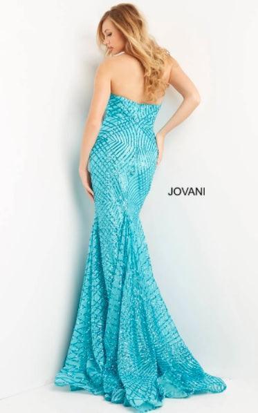 Jovani 06516 Strapless Long Mermaid Evening Dress