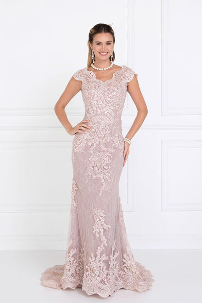 Lace Mermaid Long Prom Formal Dress