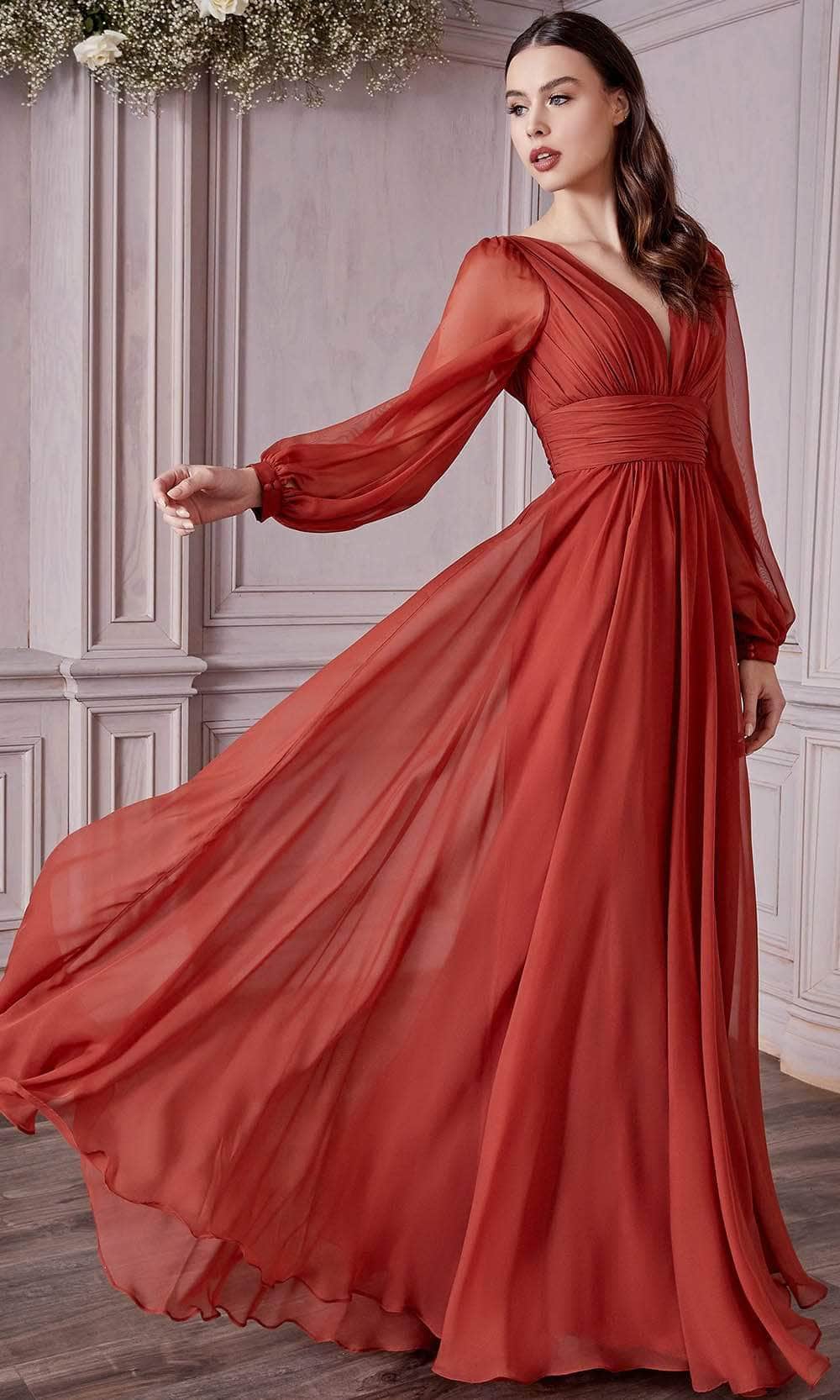 LaDivine CD0192 Long Sleeve Evening Formal Dress