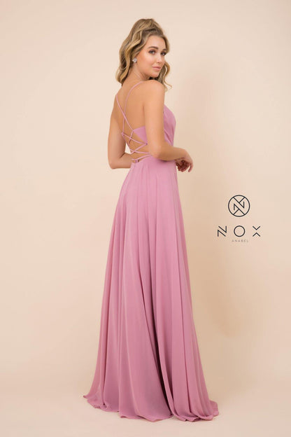Long Deep V-Neck Dress Prom Dress